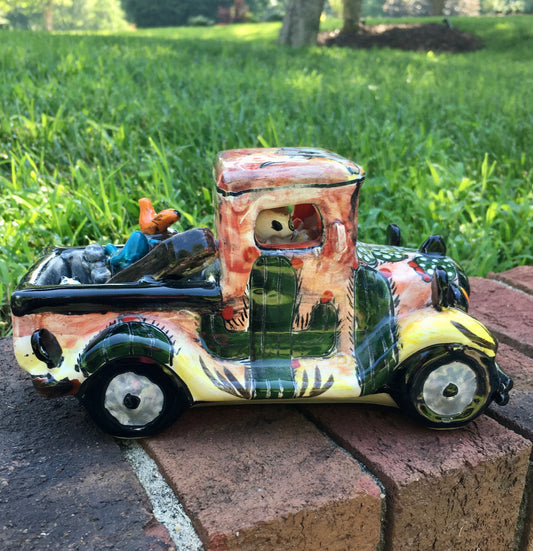 Cactus Catrina pick up truck