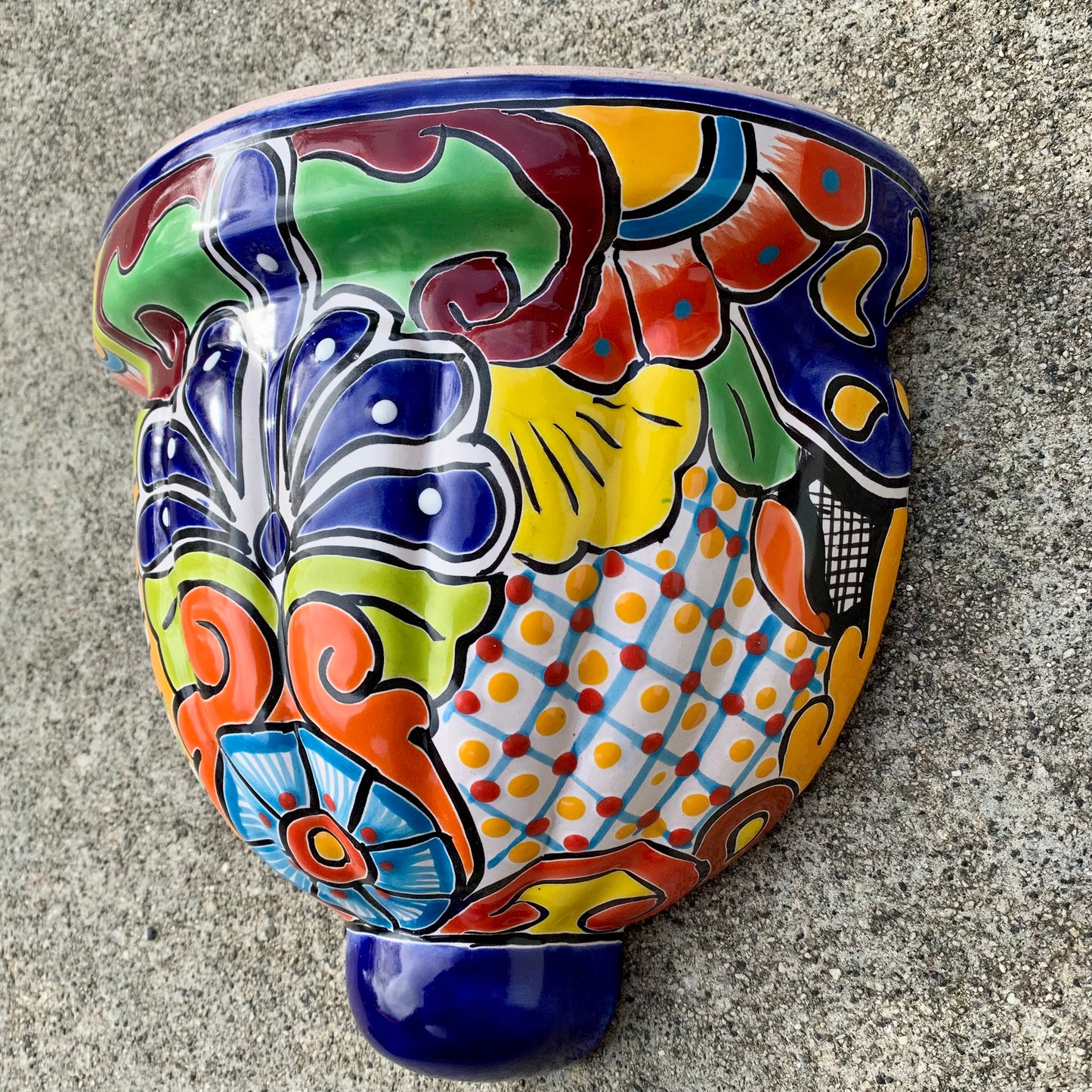 Wall planter pot jardiniere right side