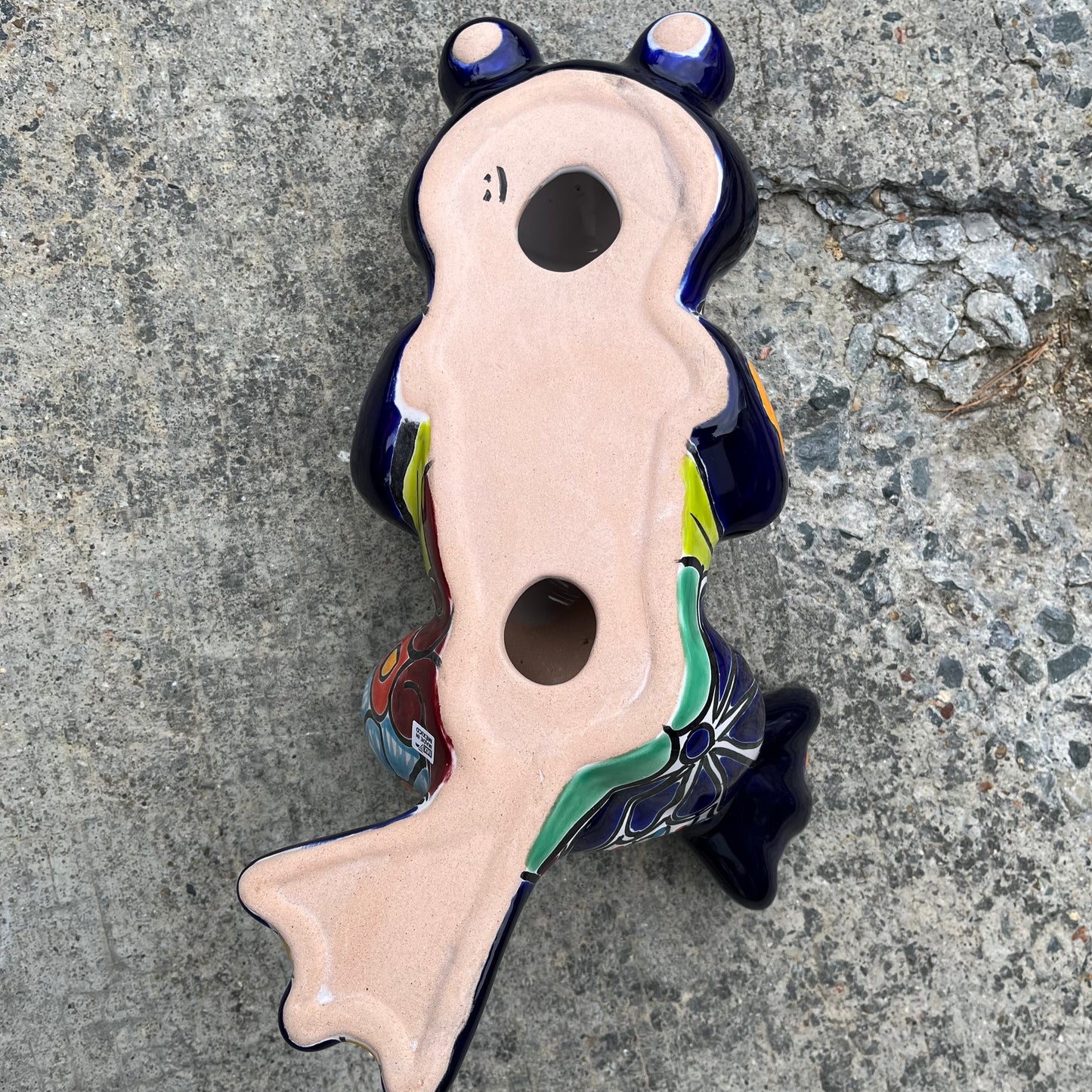 Talavera Silly Dancing Frog Back