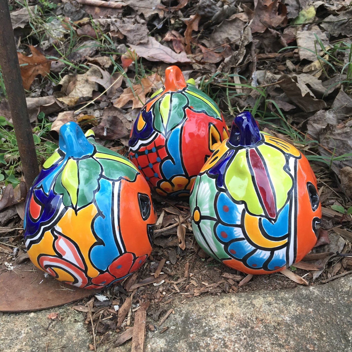 Talavera pumpkin JOL set right side