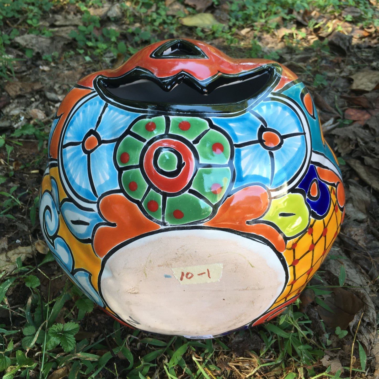 Talavera pumpkin large bottom