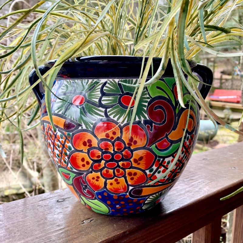Talavera Chata Planter Chico Seville Mirasol