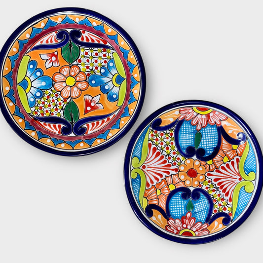 Talavera Dinner Plate Set Blue