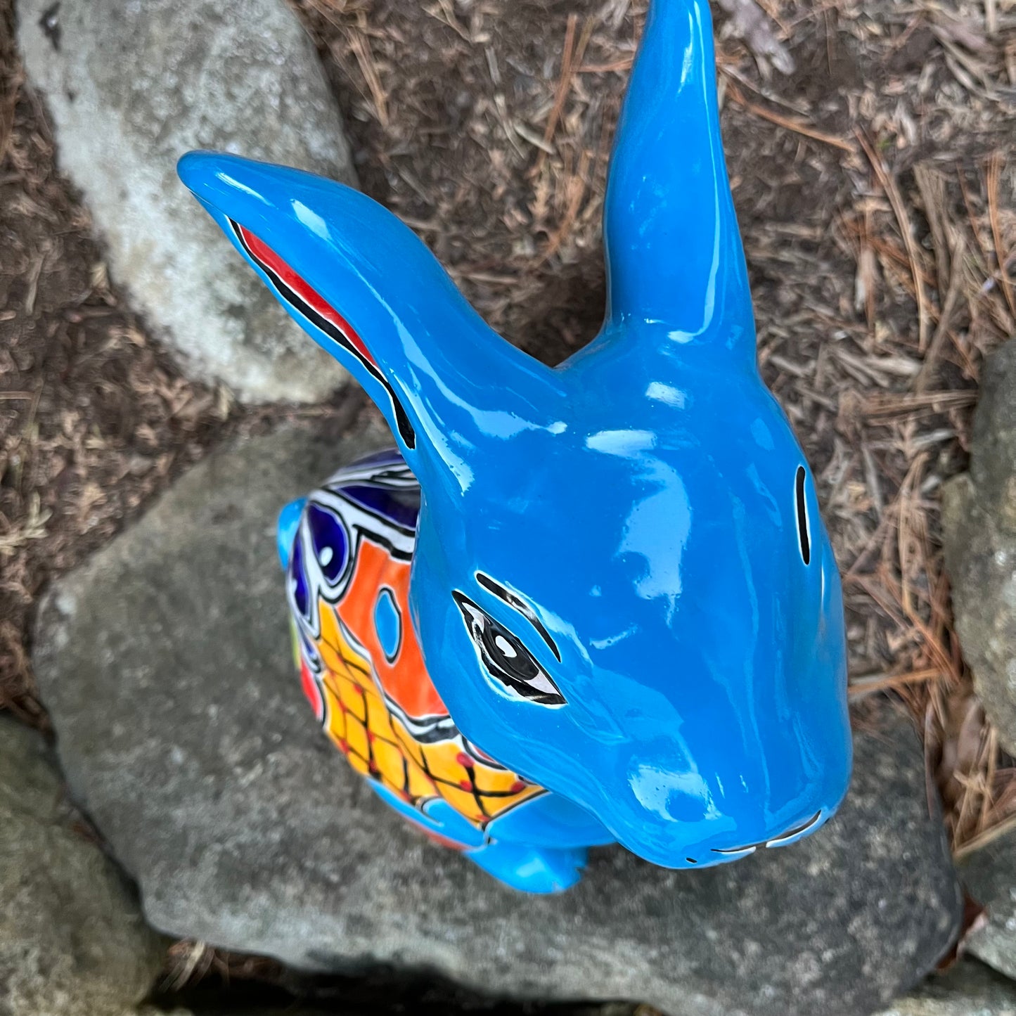 Mexican Talavera Bunny Rabbit Top