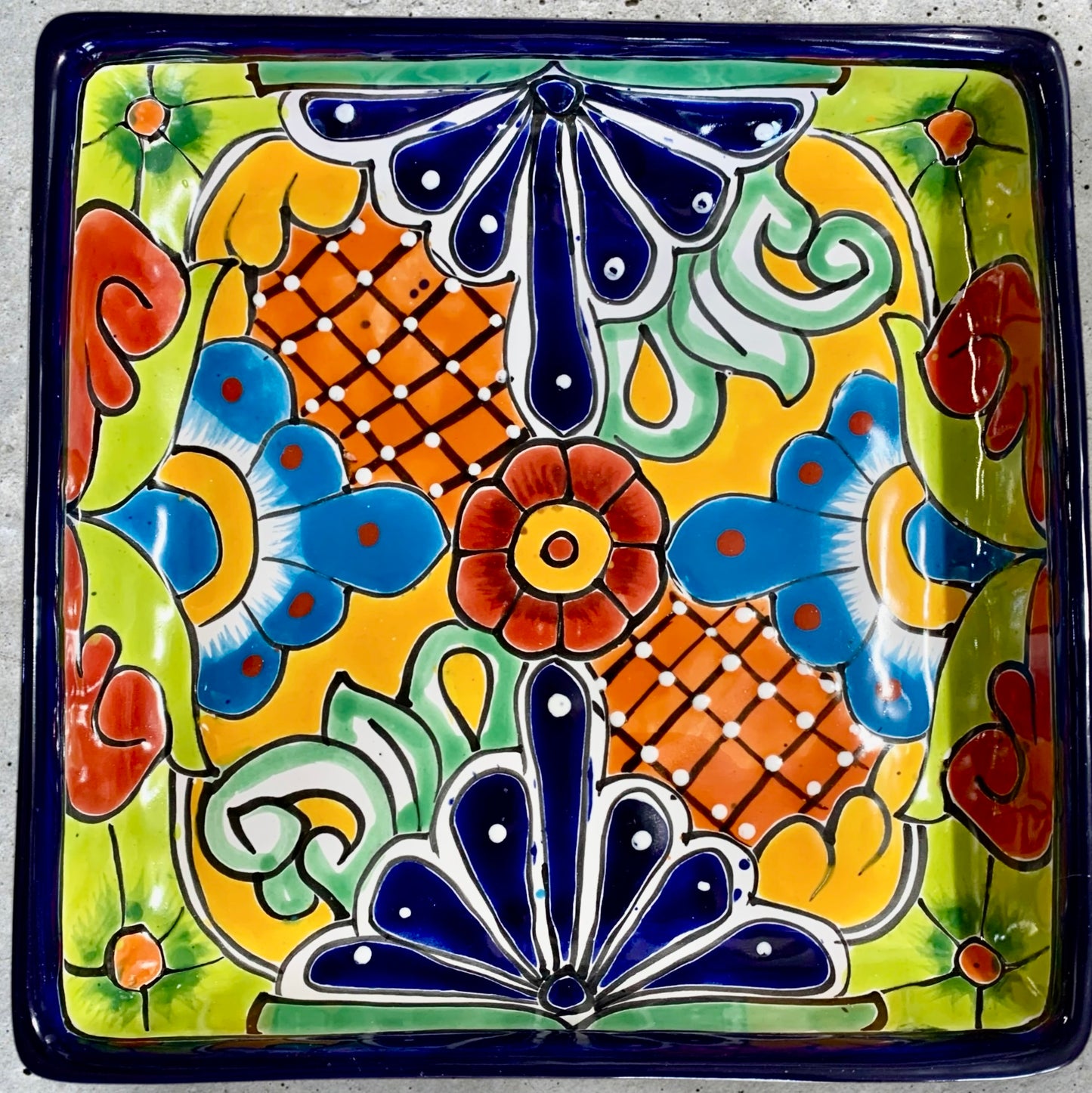 Talavera Serving Dish Cuadrado