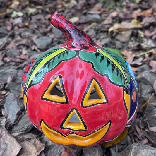 Mexican Talavera pumpkin JOL