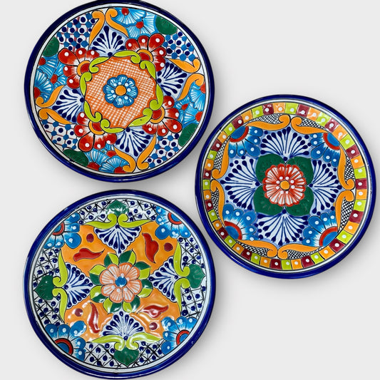 Talavera Dinner Plate Set Blue