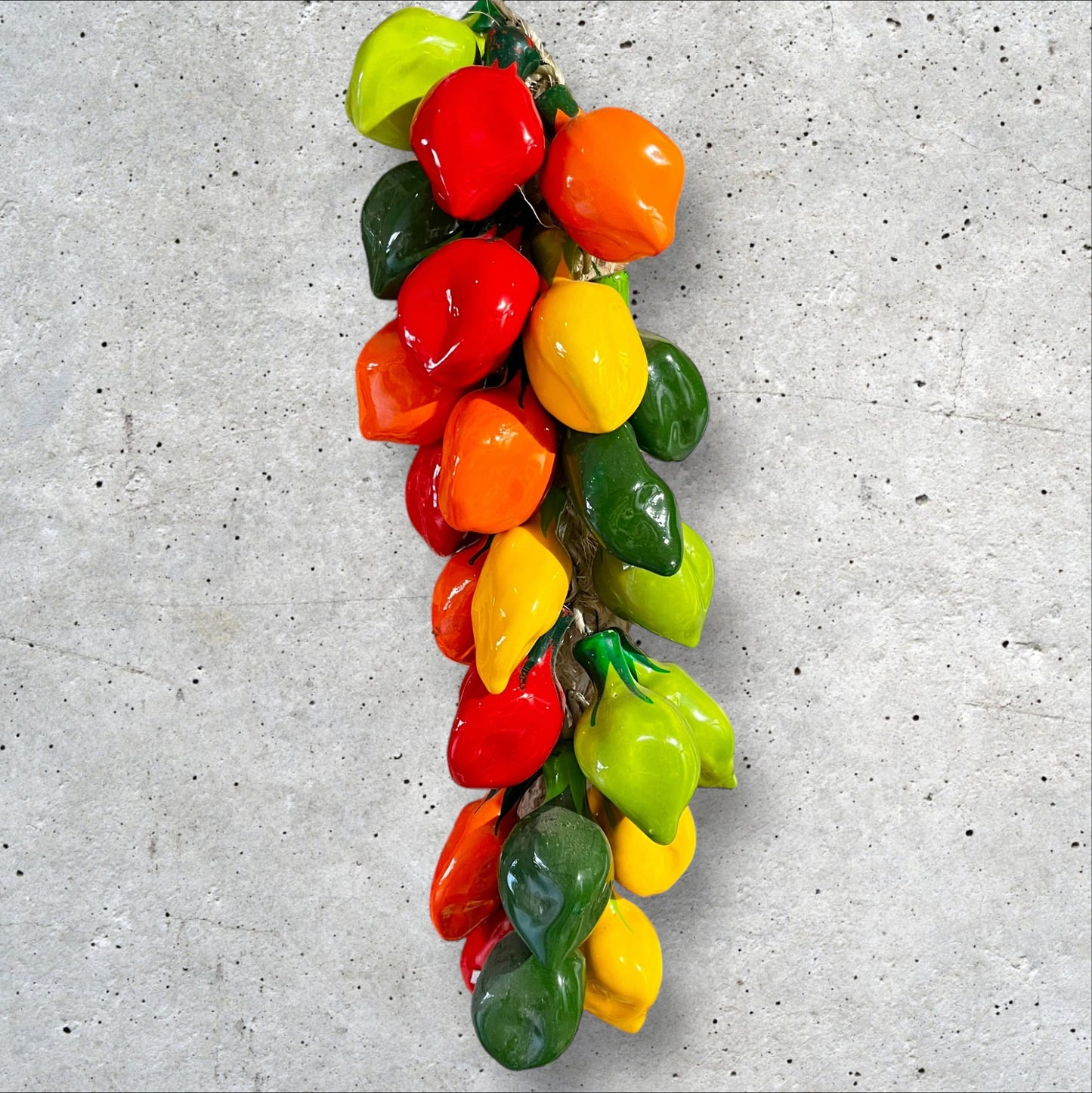 Multicolor habanero pepper string bundle