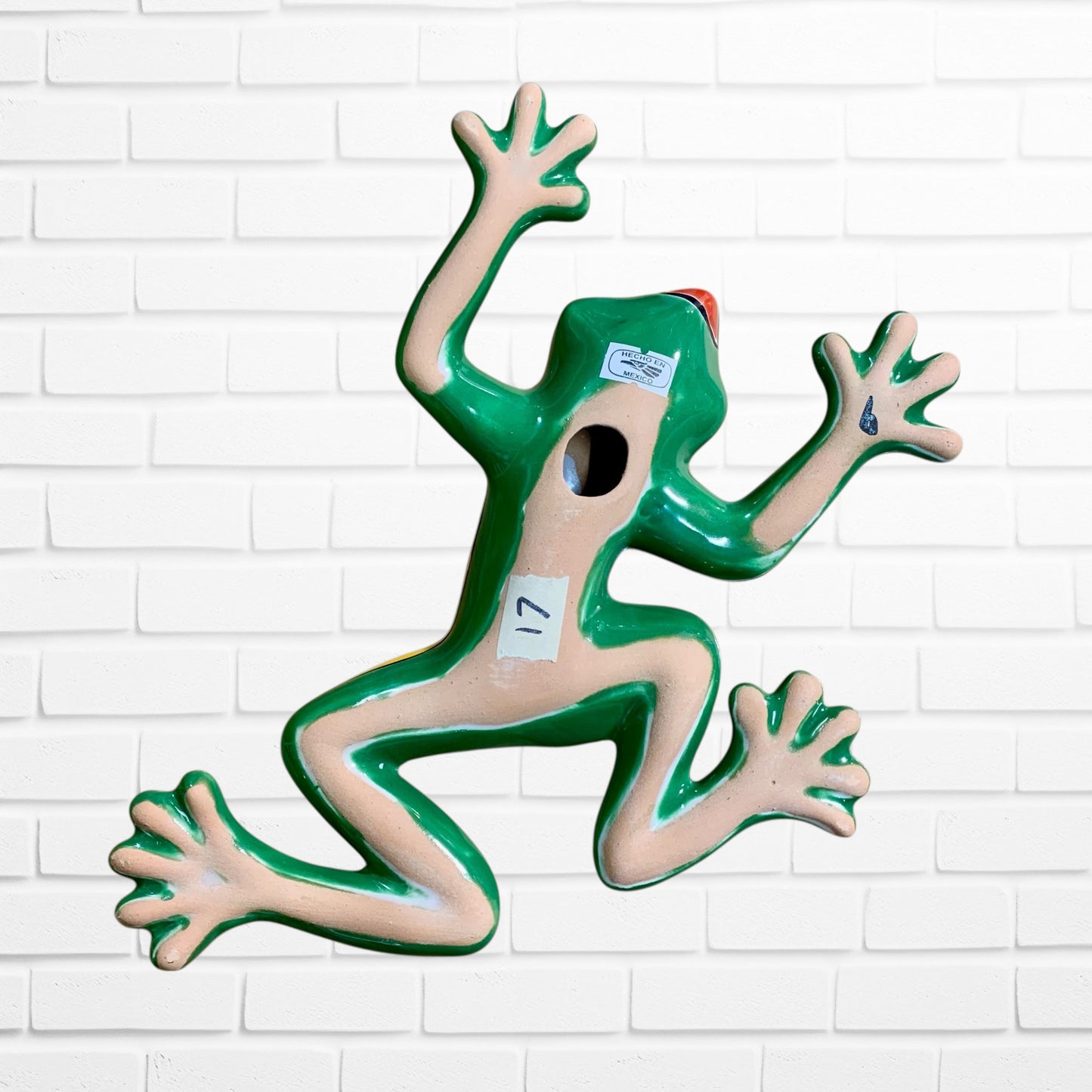 Talavera wall frog Lucy Back