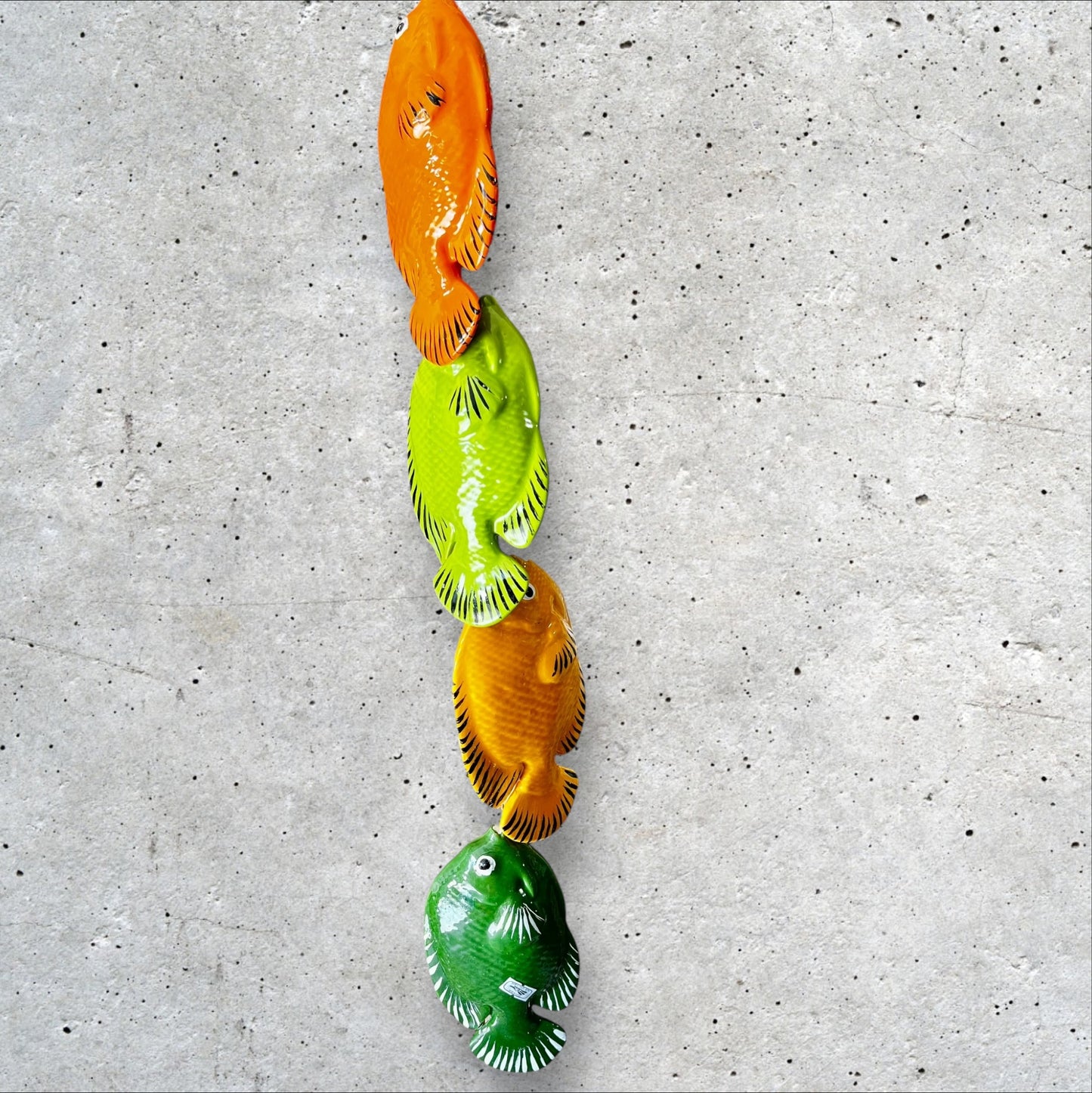 Big Colorful Ceramic Fish String Bundle