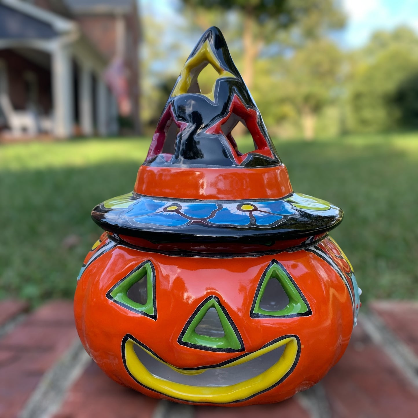Talavera Witchy Pumpkin Chico