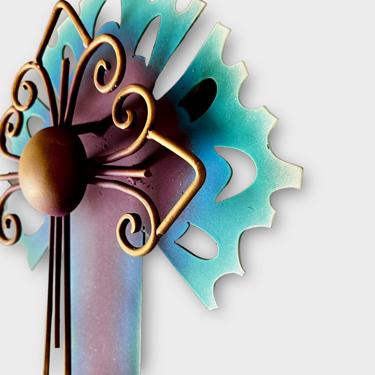 Handcrafted Azul Medallion Cross