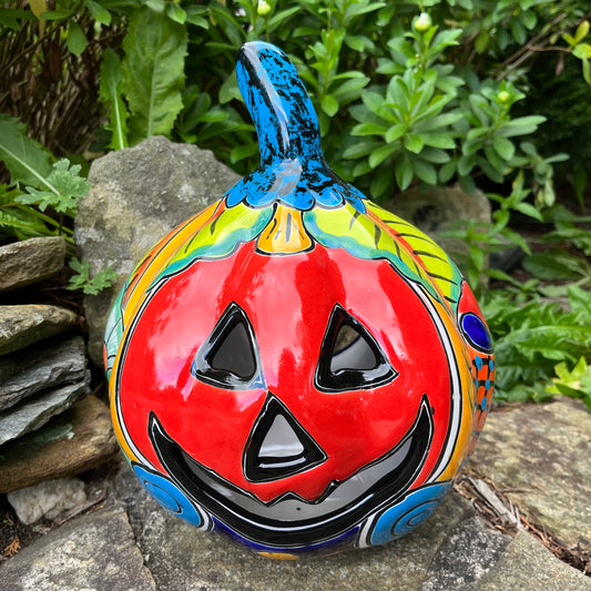 Mexican Talavera pumpkin grande