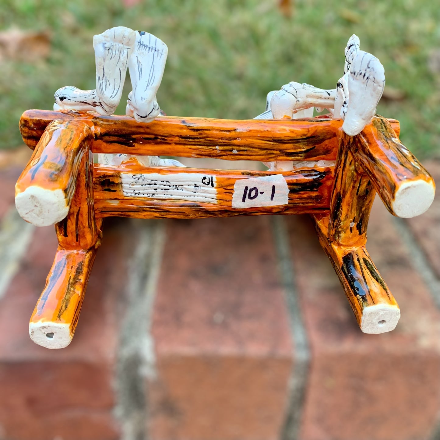 Crazy Amigos Catrina on Bench