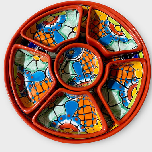 Talavera Redondo Sectional Serving Piece
