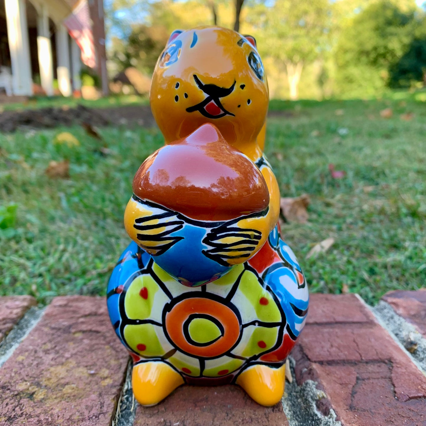 Talavera Pottery Squirrel Nut