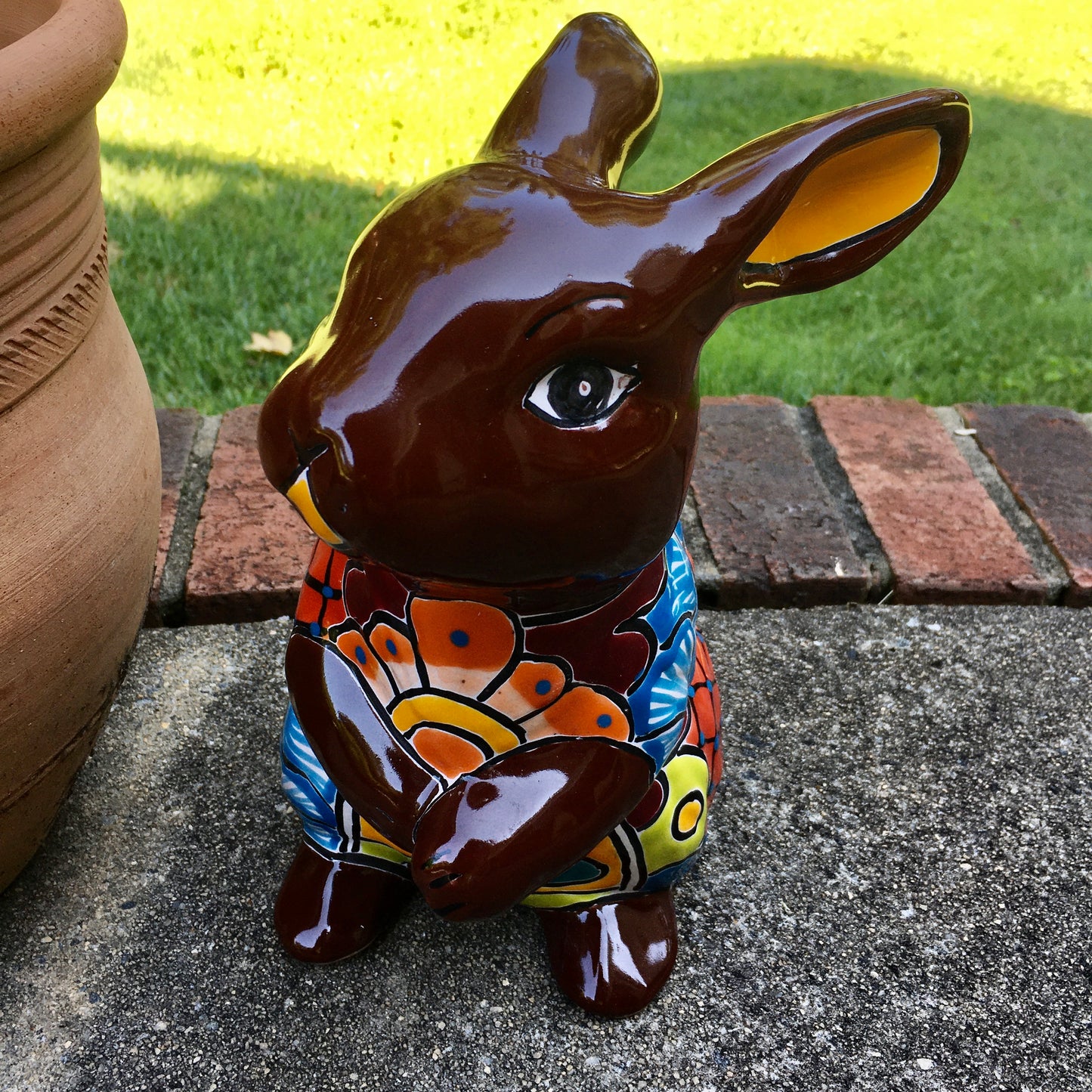 Talavera Standing bunny rabbit figurine side
