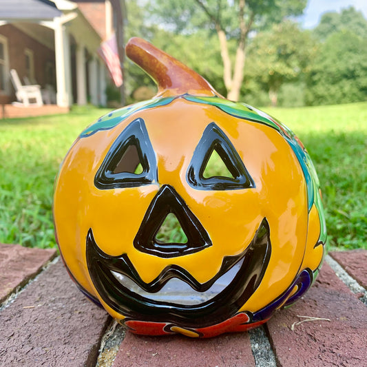 Talavera pumpkin calabaza JOL