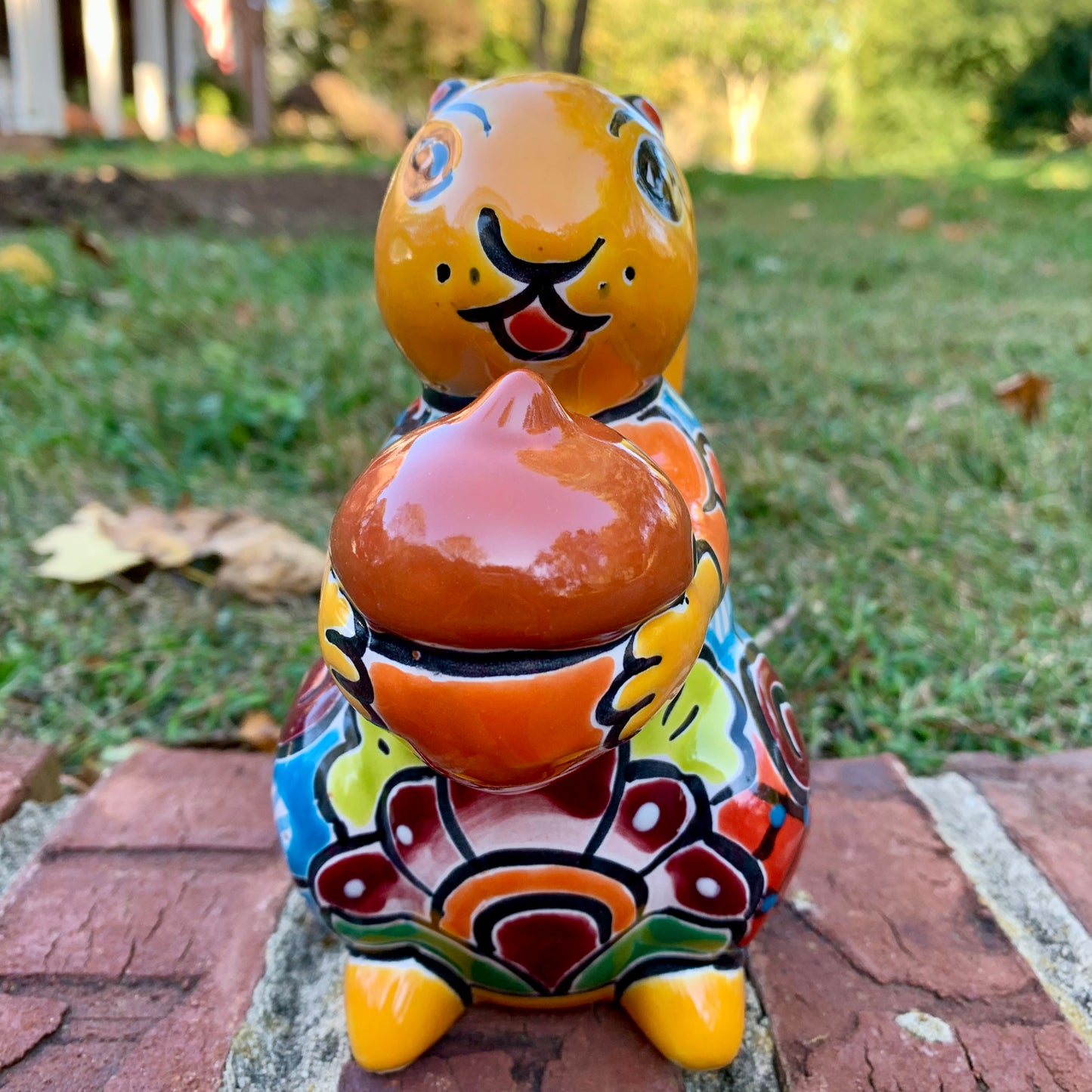 Talavera Pottery Squirrel Nut