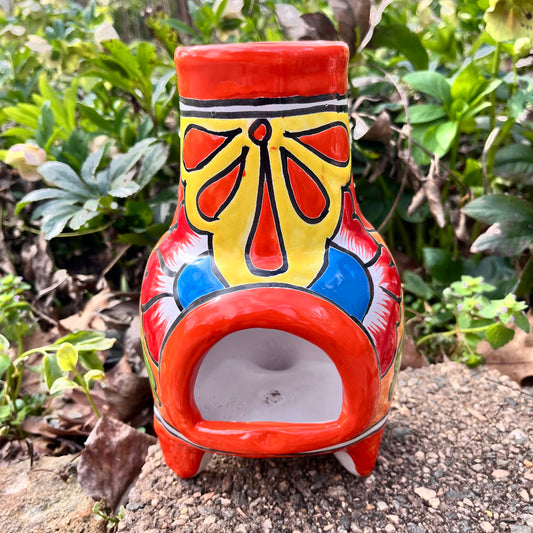Talavera Chiminea Candle Holder Chico