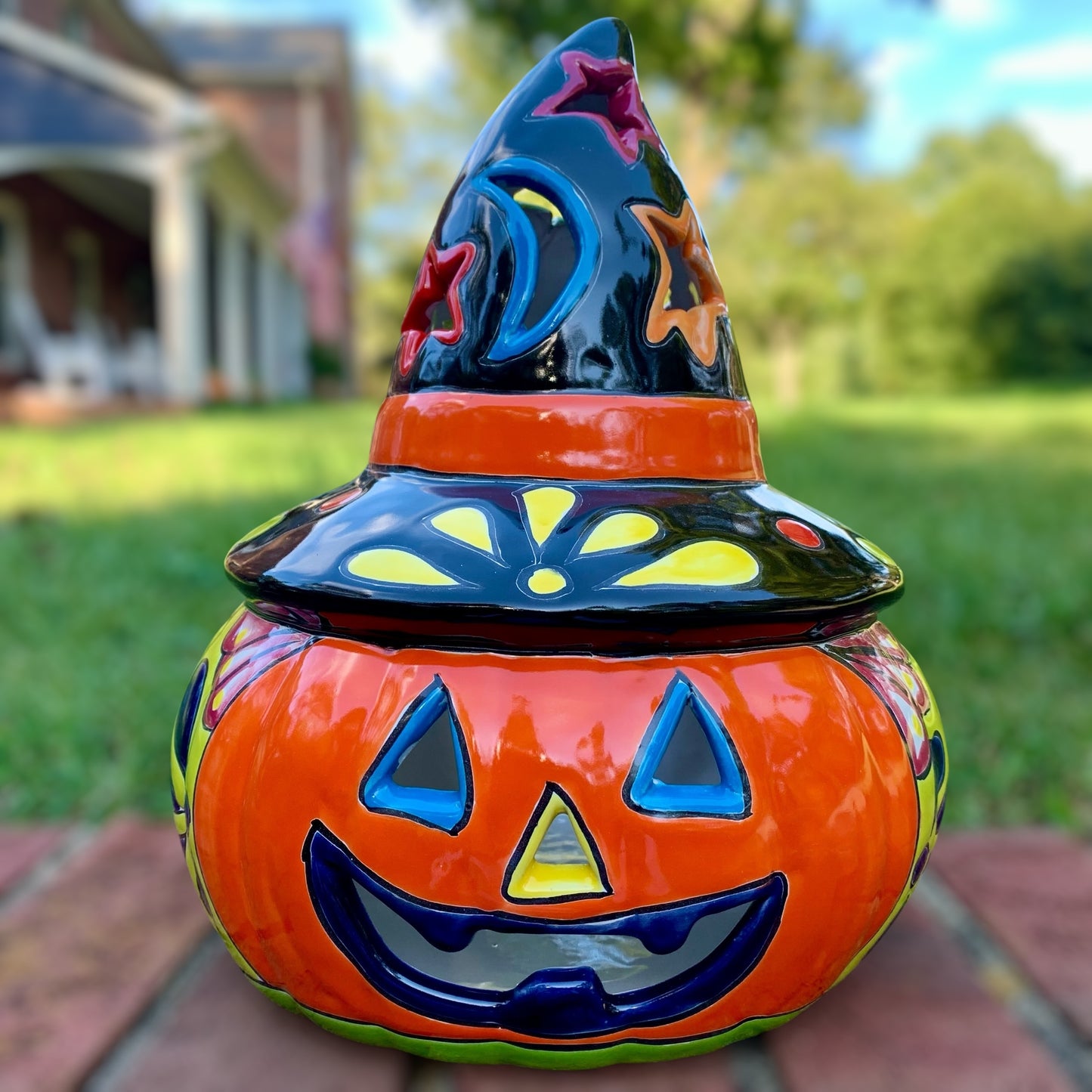 Talavera Witchy Pumpkin
