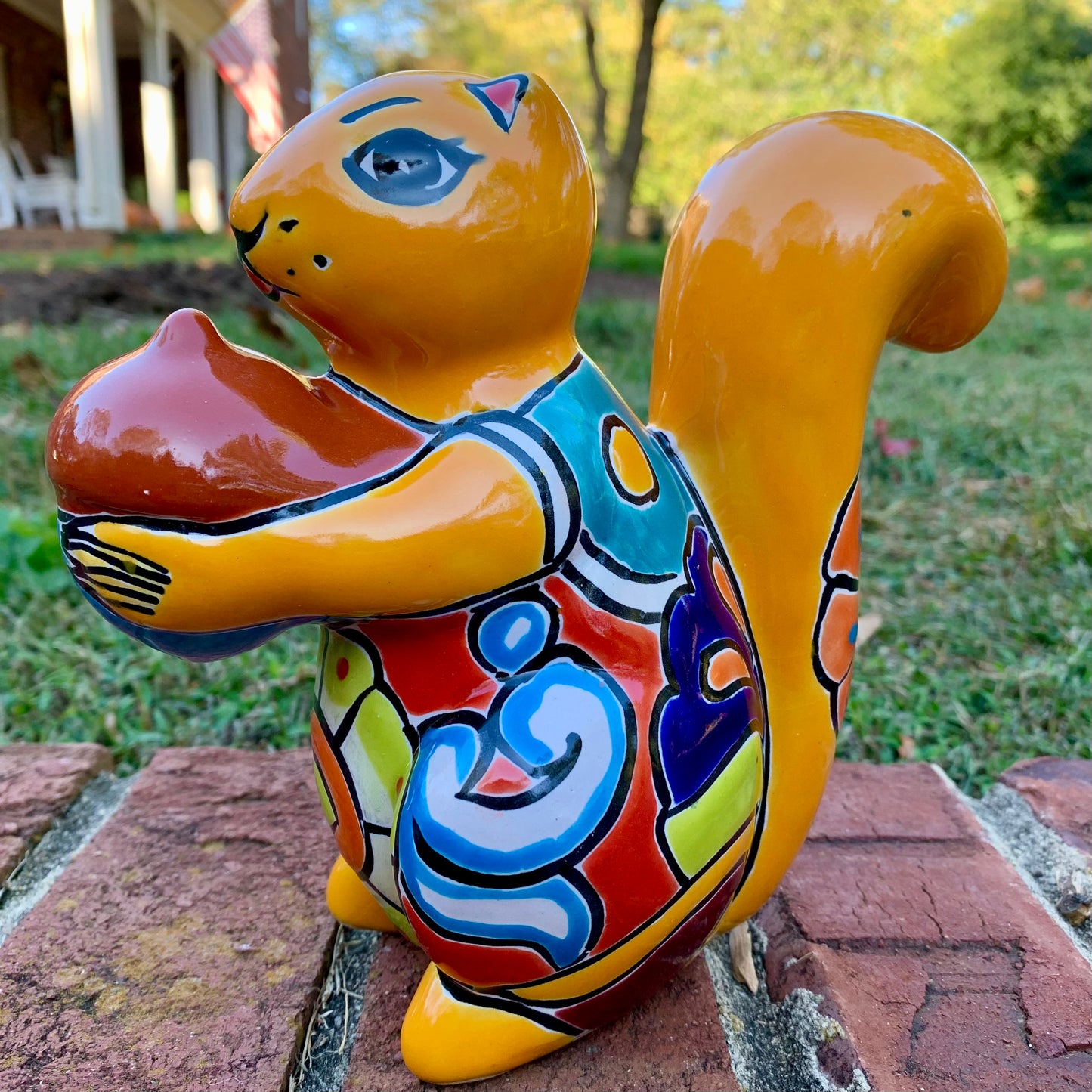 Talavera Pottery Squirrel Nut