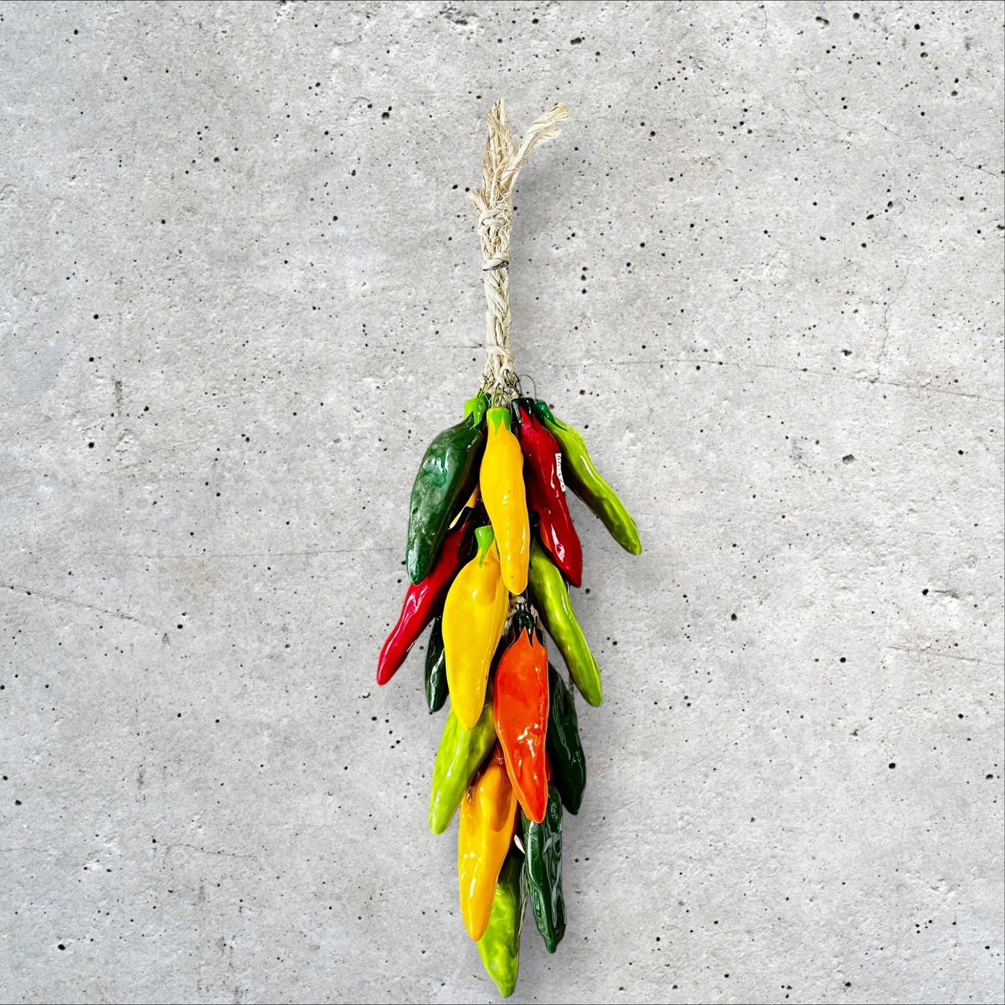 Multi color chili peppers string