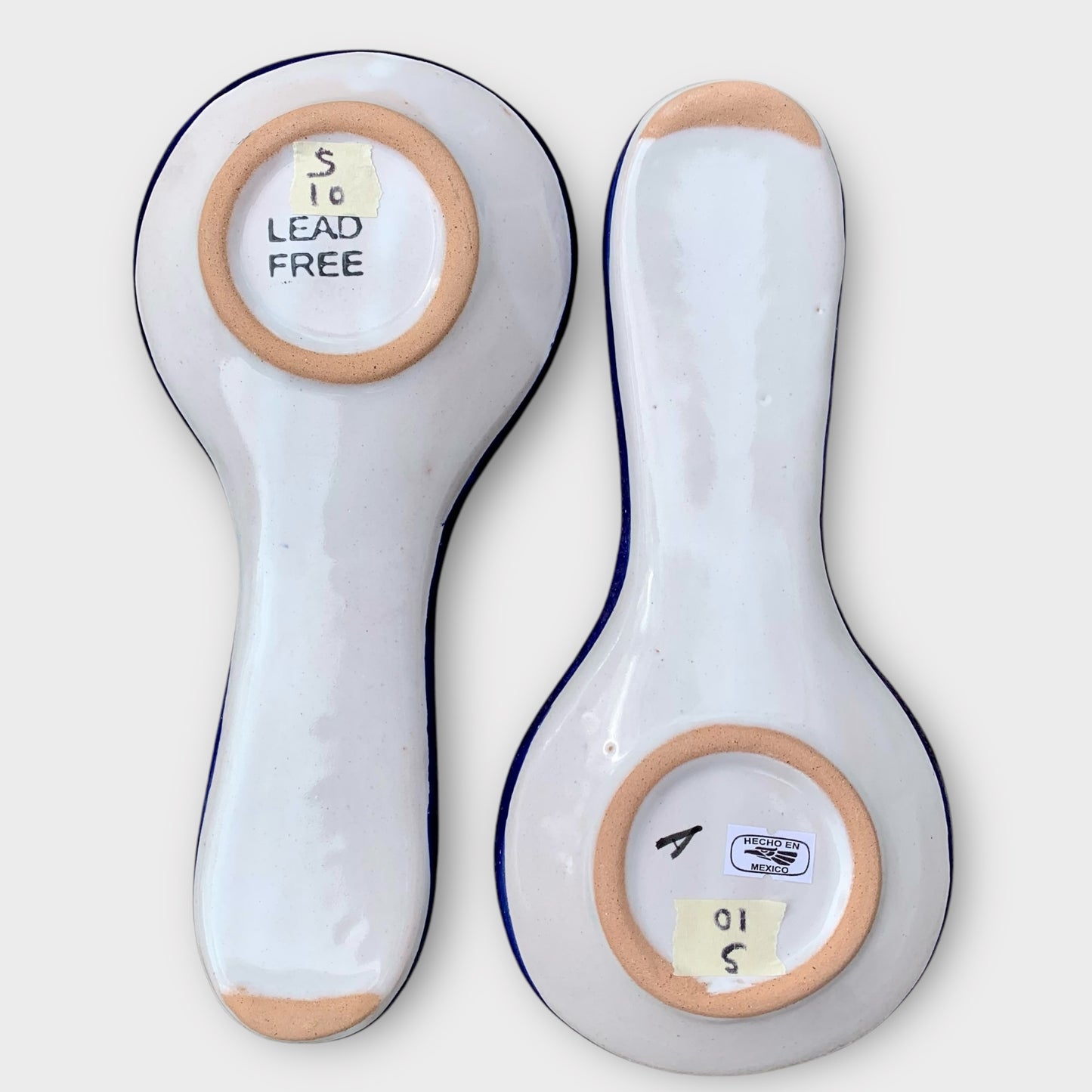 Talavera spoon rest back