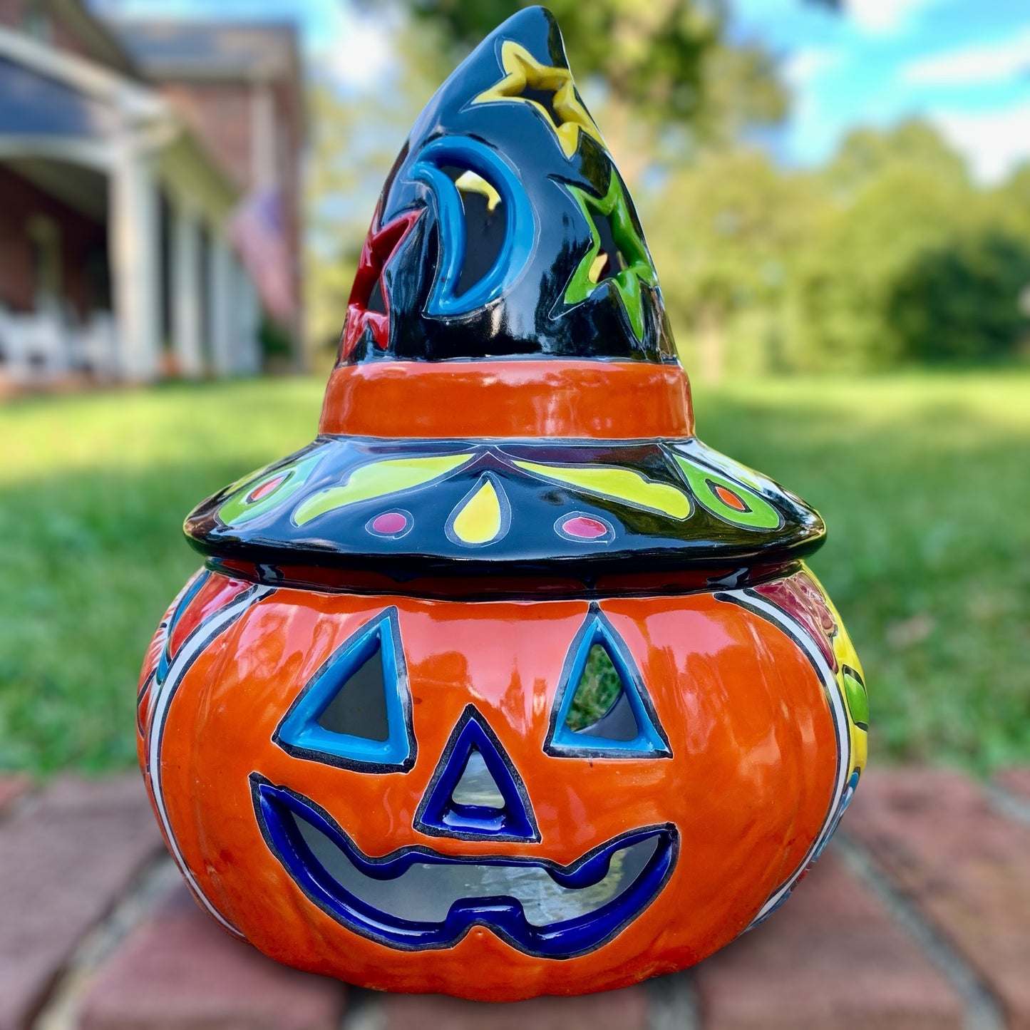 Talavera Witchy Pumpkin