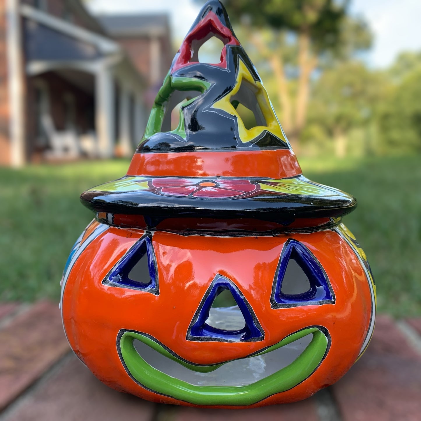 Talavera Witchy Pumpkin Chico