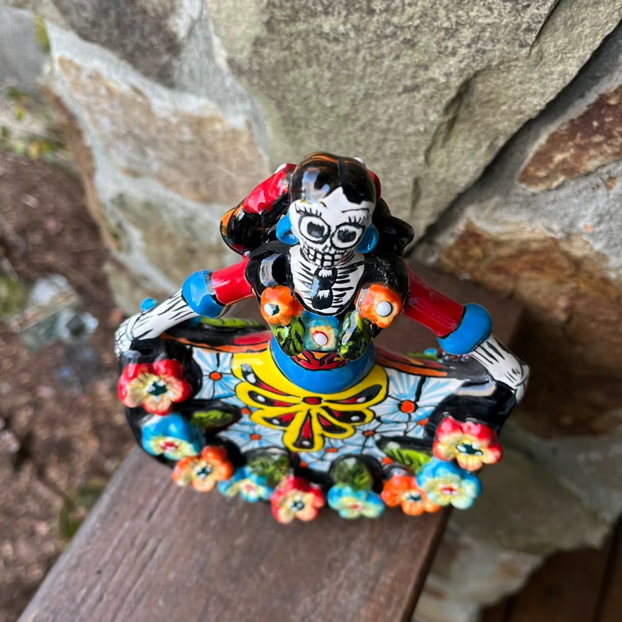mexican catrina ballerina dancer doll top