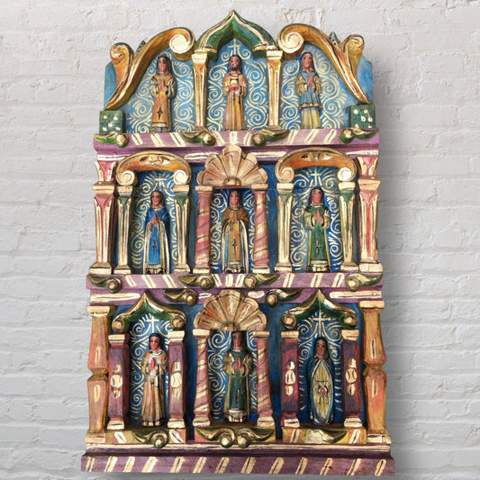 Mexican Retablo Saints Mediano