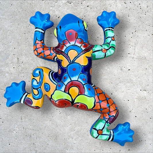 Talavera wall Gordo from multi color with turquoise
