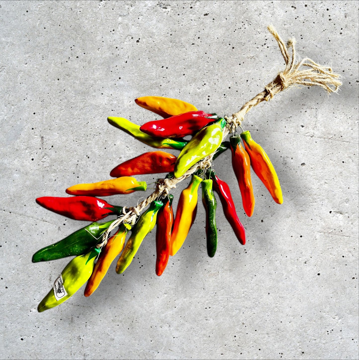 Multi color chili peppers