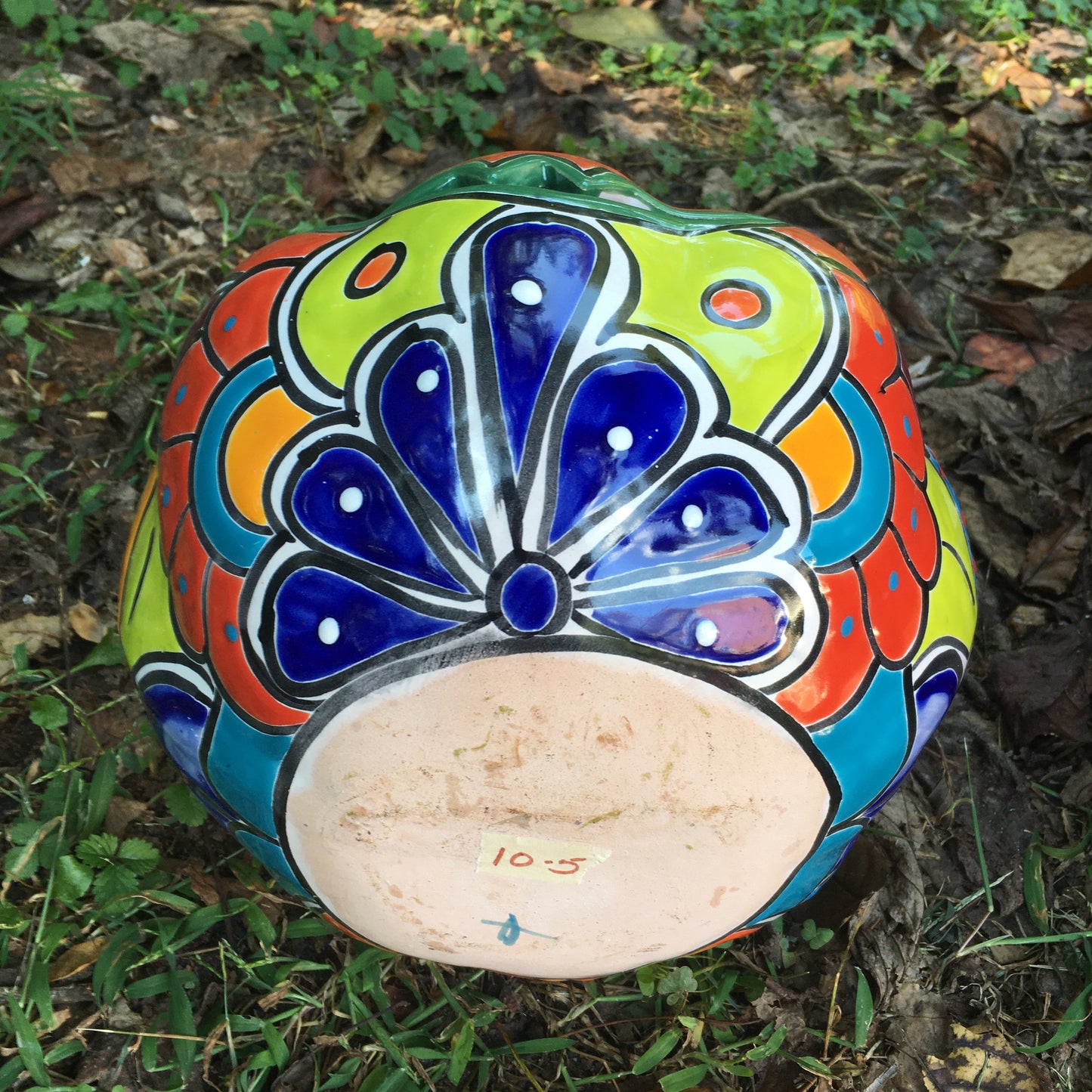 Talavera pumpkin calabaza bottom