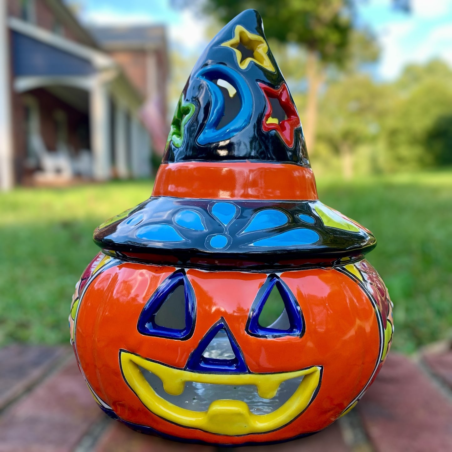Talavera Witchy Pumpkin