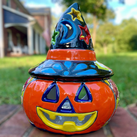 Talavera Witchy Pumpkin
