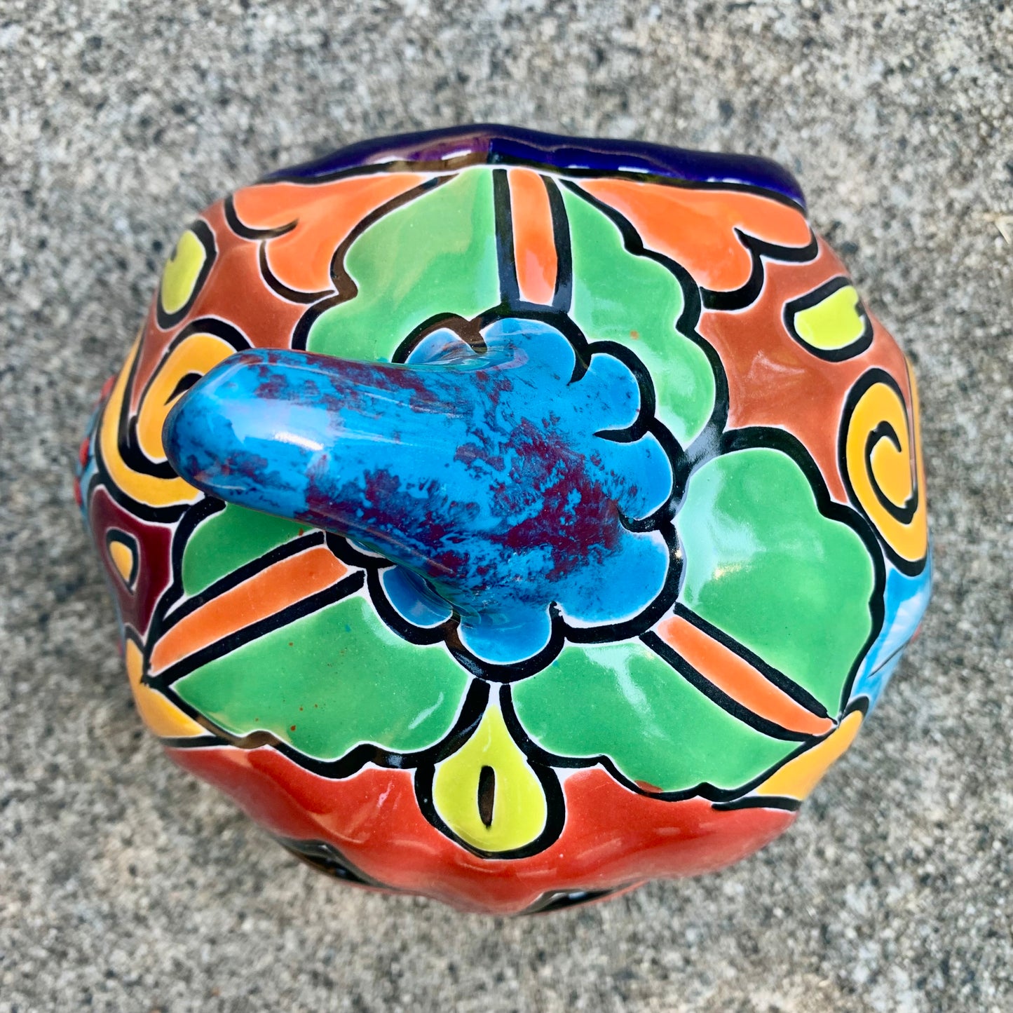 Talavera pumpkin calabaza JOL top