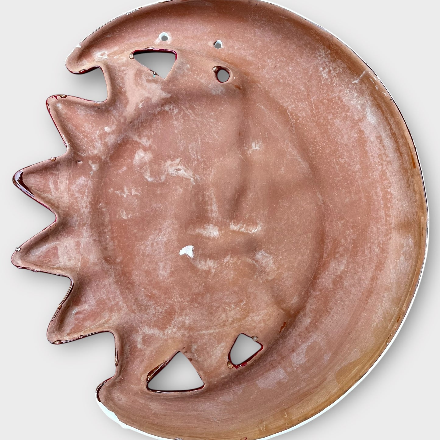 Folk art sun and moon eclipse back
