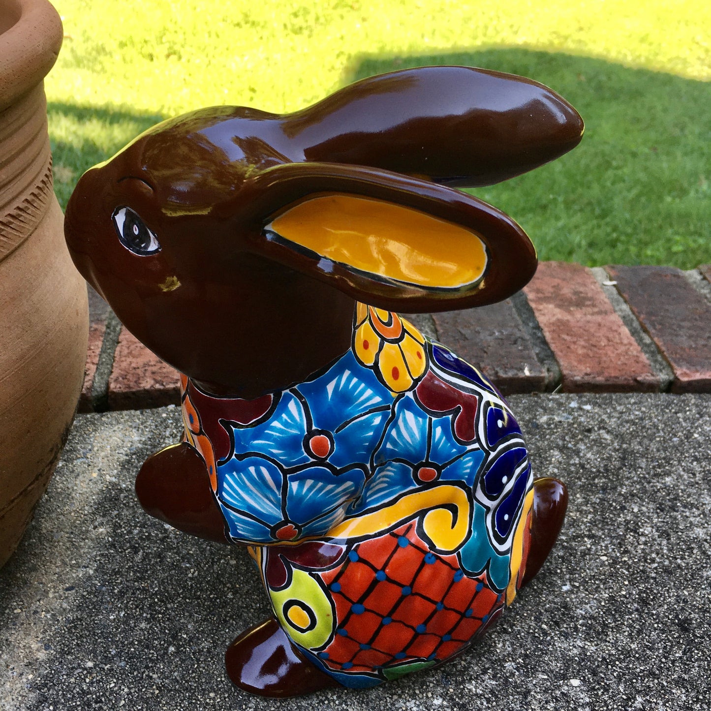 Talavera Standing bunny rabbit figurine right side