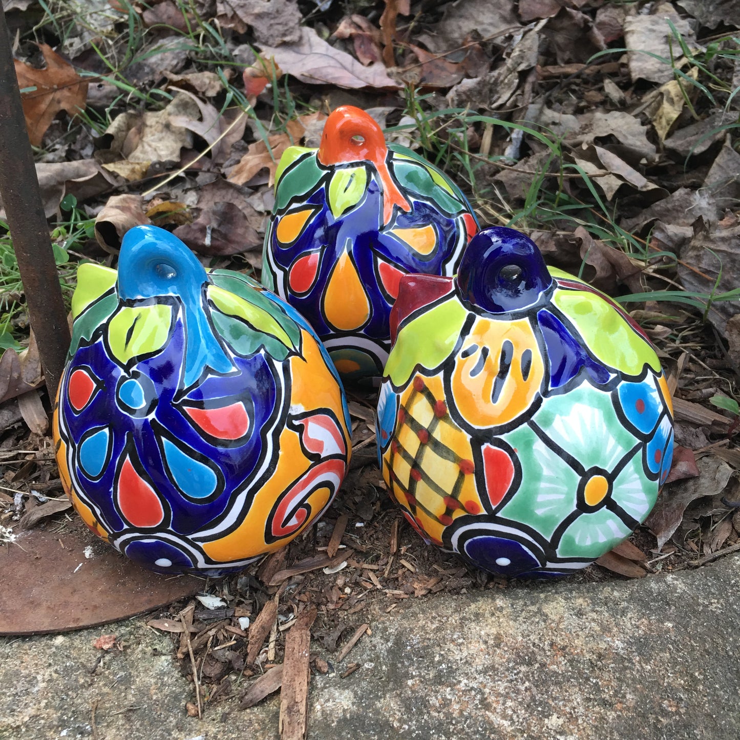 Talavera pumpkin JOL set back