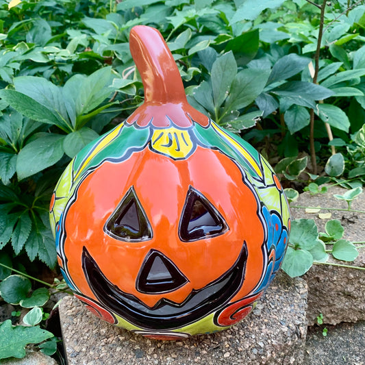 Mexican Talavera pumpkin JOL