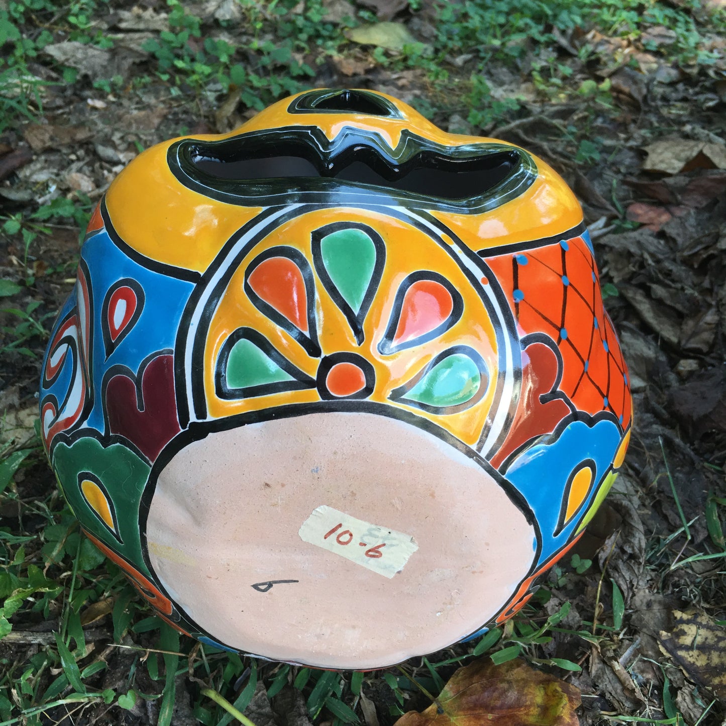 Talavera pumpkin calabaza bottom