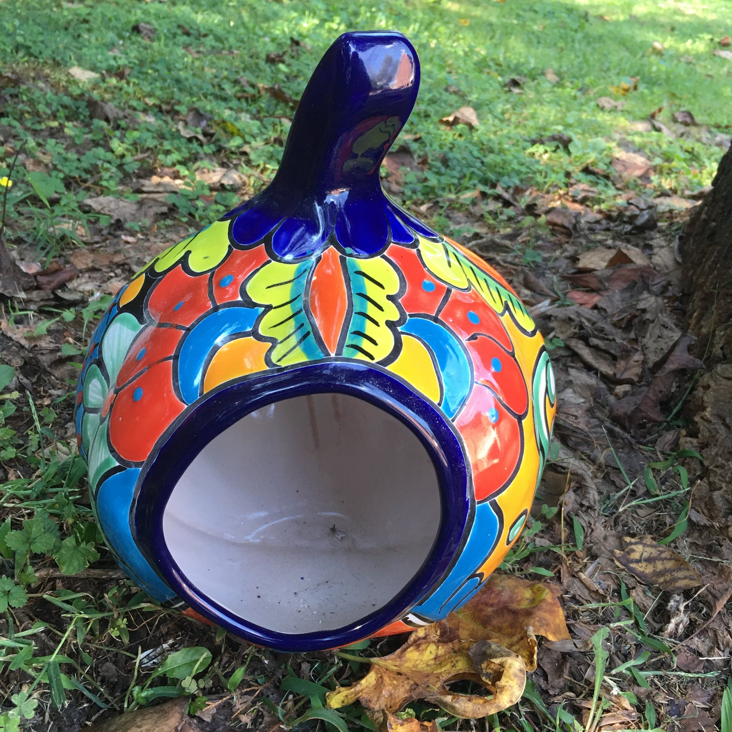 Talavera pumpkin calabaza back