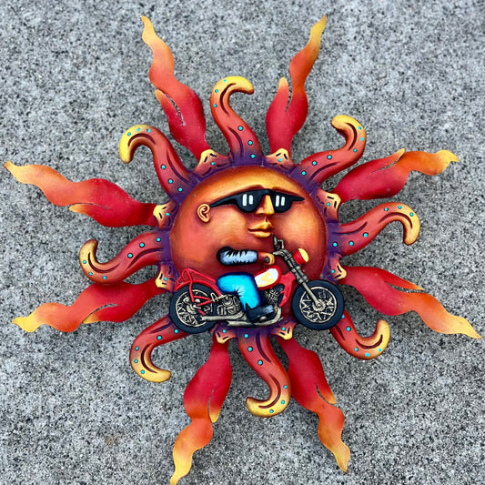 Biker Sun on wheels