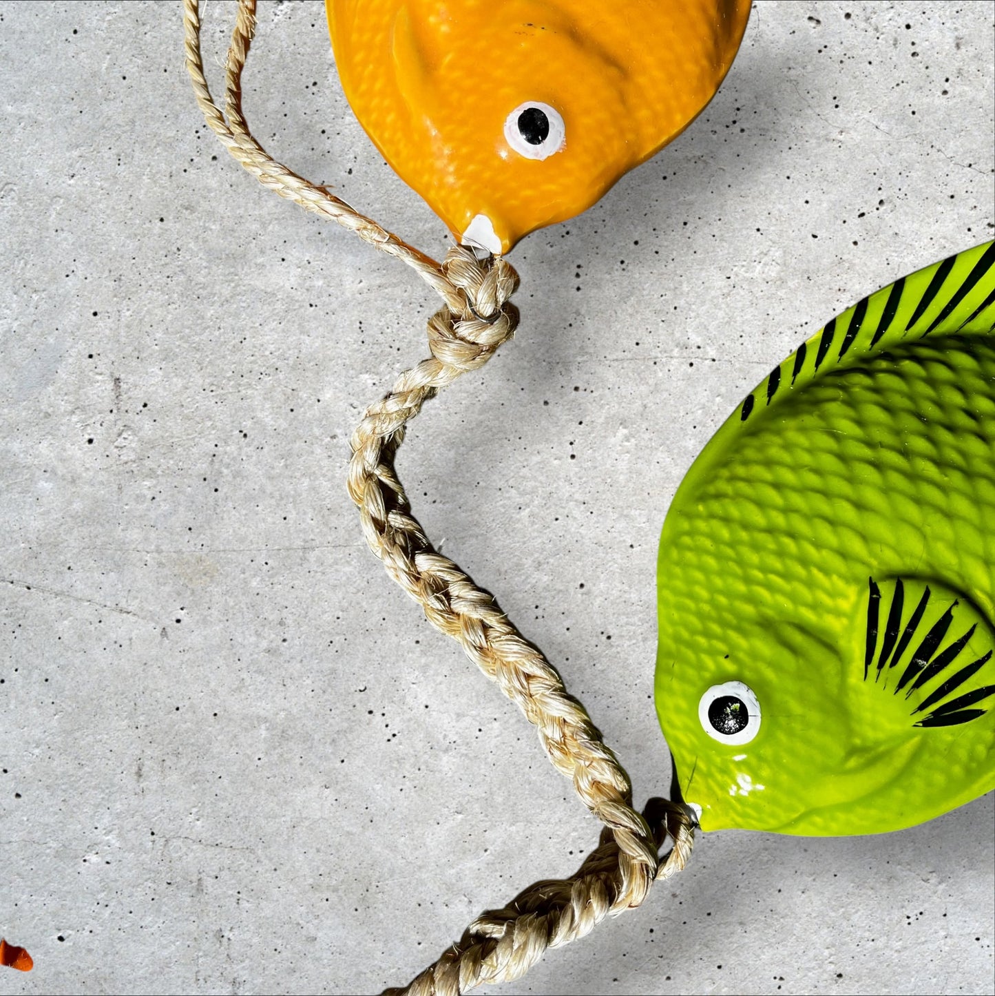Big Colorful Ceramic Fish StringAttached