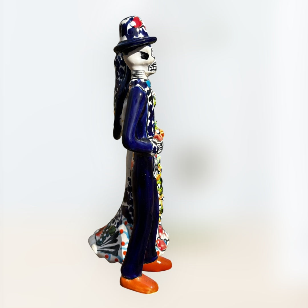 Catrina bride and groom Chico left side