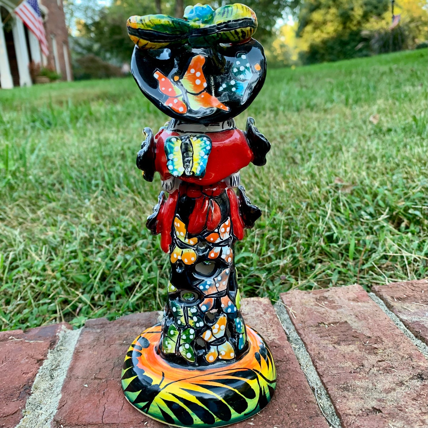 Mexican Catrina with butterflies back
