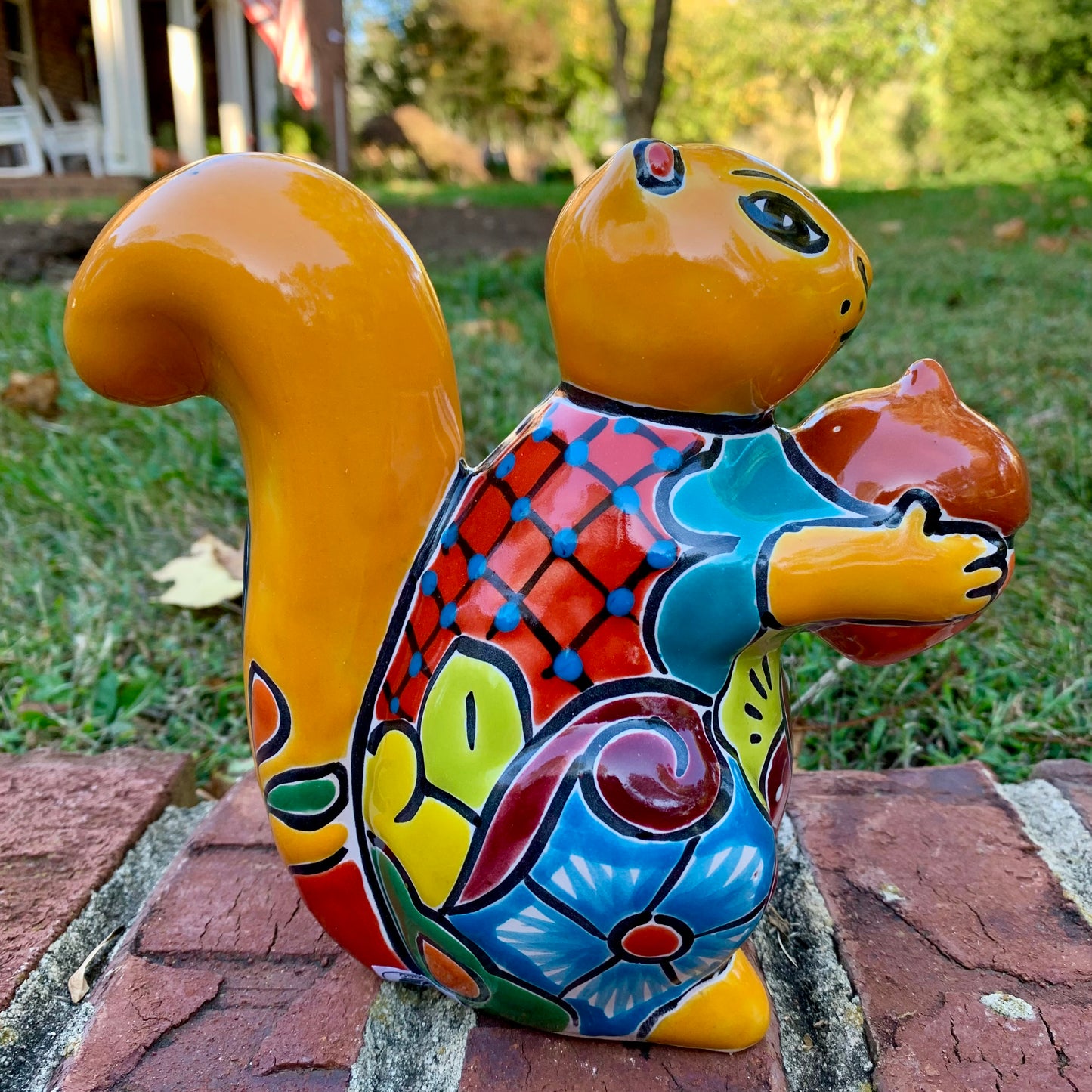 Talavera Pottery Squirrel Nut