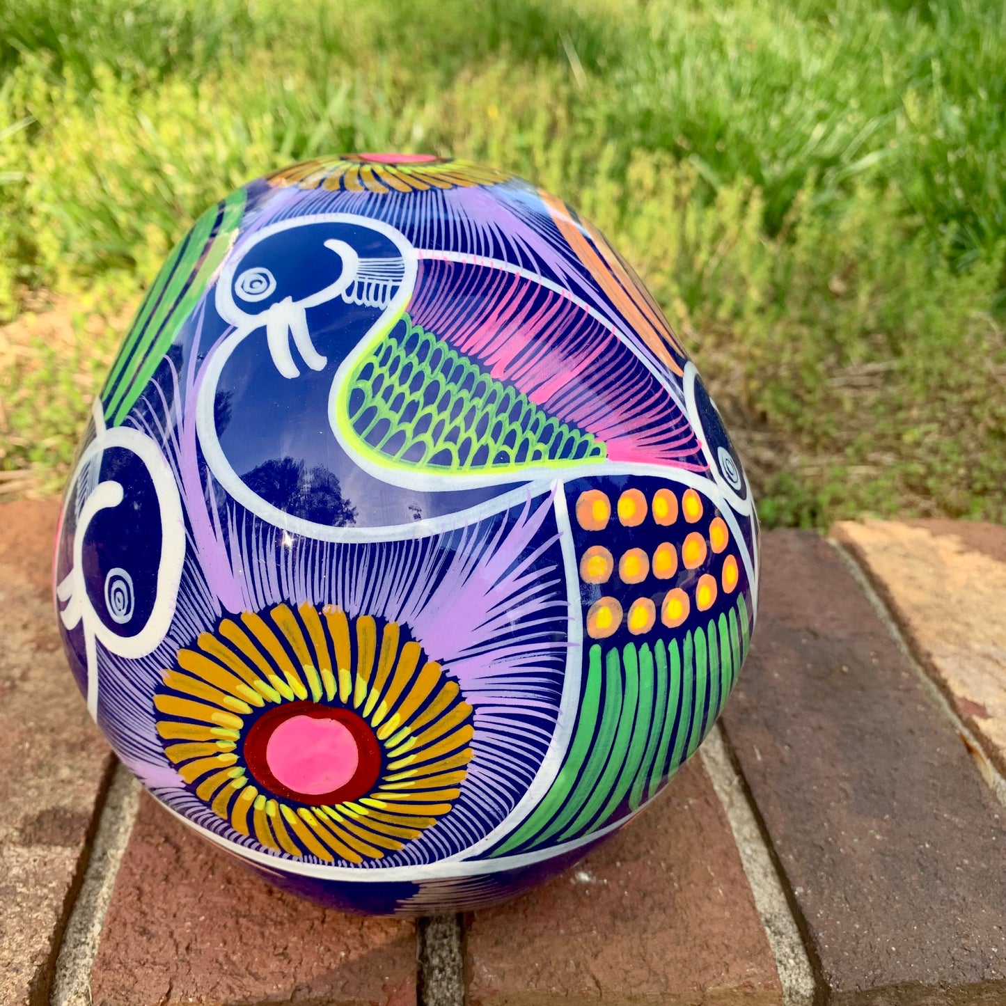 Mexican sugar skull large back